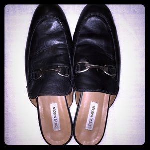 Men’s Steve Madden Fievel Black Mule Loafers